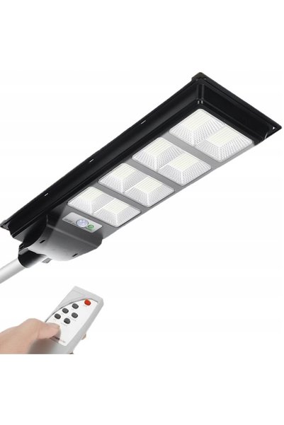 NO BRAND Lampă solară stradală cu senzor de mișcare și temporizator.