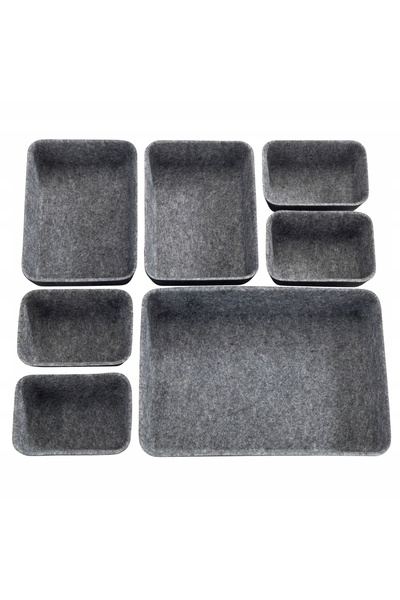Wenko Organizator pentru sertare, recipiente din pâslă x7