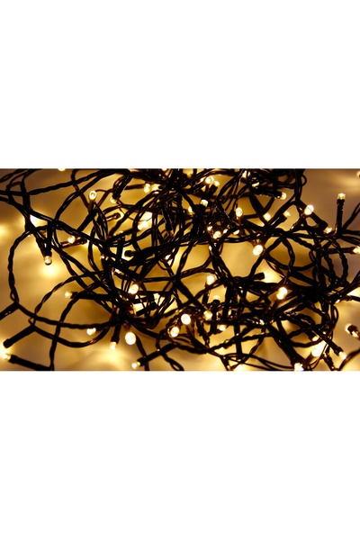 MPLCO LUMINI DE CRĂCIUN 1500 LED ALB CALD 30M ILUMINATURĂ DE EXTERIOR/INTERIO...
