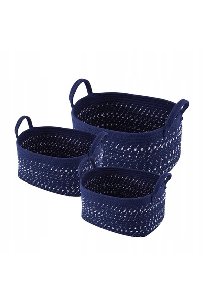 ALTOM DESIGN Coșuri, recipiente de depozitare, coșuri cadou, 3 piese