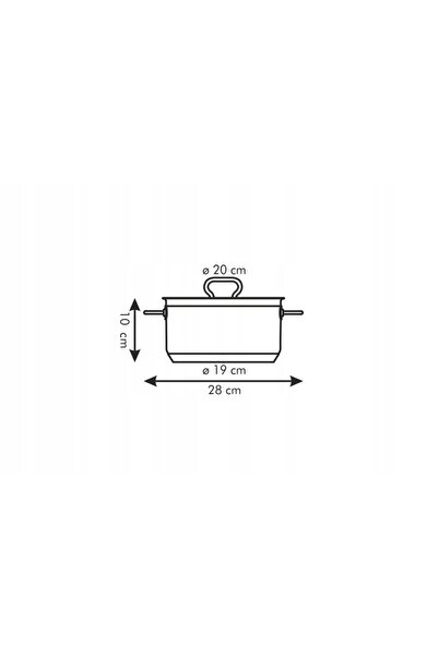 TESCOMA Oală HOME PROFI cu capac ø 20 cm, 3.0 l