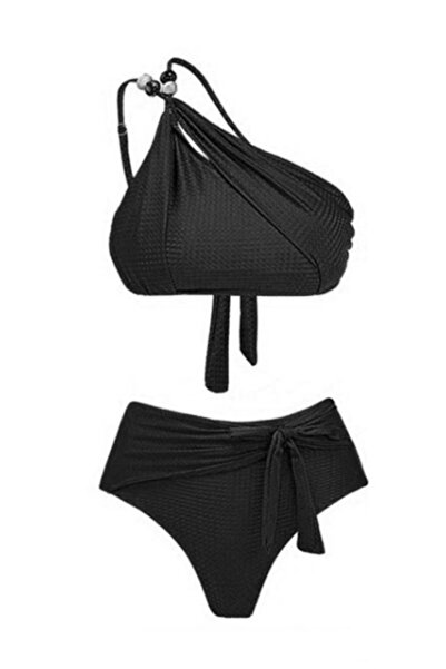 NO BRAND SET DE BIKINI ELEGANT CU TALIE ÎNALTĂ ȘI VERDE PROSPETĂ S