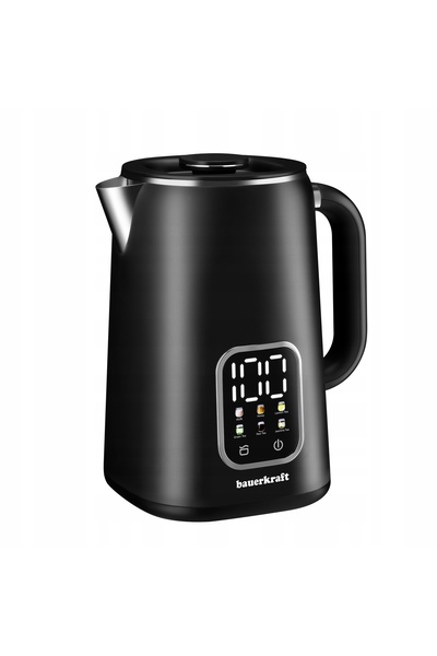 NO BRAND Fierbător electric inteligent negru de 1.7l, fără fir, cu control al...