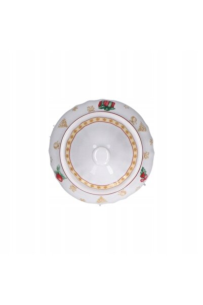 NO BRAND LA PORCELLANA BIANCA EDIȚIA DE CRĂCIUN Bol pentru bomboane cu lingur...