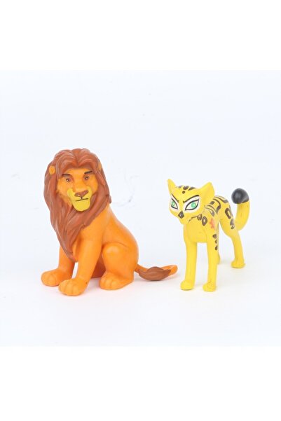 Pan i Pani Gadżet SET DE FIGURINE REGELE LEU GARDĂA LEURĂ BUNGA HİENĂ KION TI...
