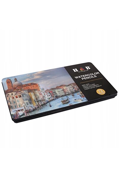 RAGI Set de creioane acuarelabile, 72 de creioane colorate + pensulă pentru a...