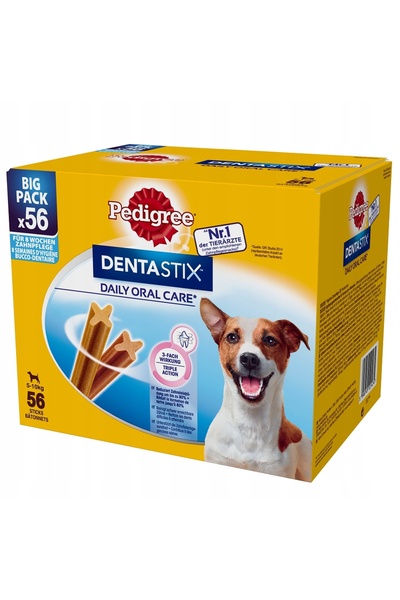 Pedigree Recompensă pentru câini DentaStix rase mici 56 bucăți (8x110g)