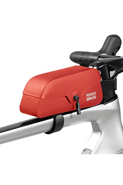 ROCKBROS Geantă impermeabilă pentru cadru de bicicletă, cu închidere magnetic...