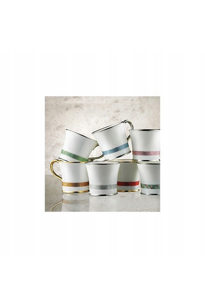 NO BRAND Cana de espresso Prouna cu cristale Swarovski