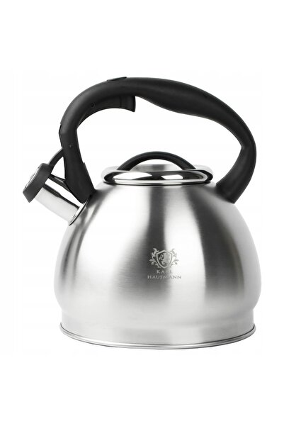 Karl Hausmann CEAȘCĂ PE GAZ CEAȘCĂ CU FLUIER ȘI CAPAC 1,8 L OȚEL INDUCȚIE ARG...
