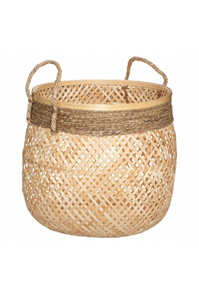 Atmosphera Coș de depozitare împletit BEIGE BOHO 3 bucăți