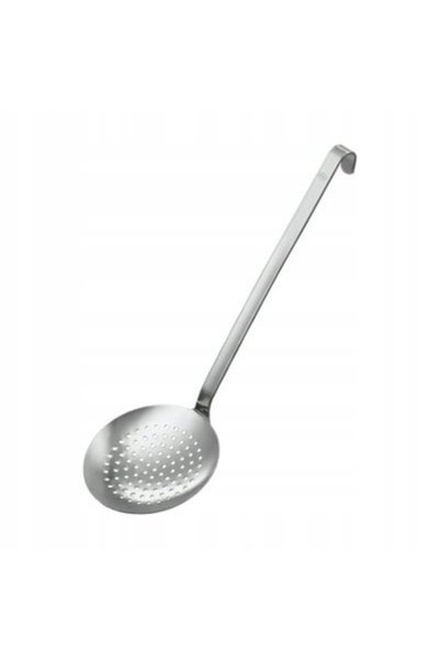 NO BRAND ROESLE Lingură strecurătoare cu cârlig, plasă groasă, 12cm