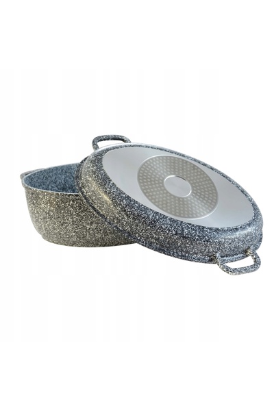Konighoffer BRYTFANNA Bol ceramic oval din gresie, cu aspect de marmură, King...