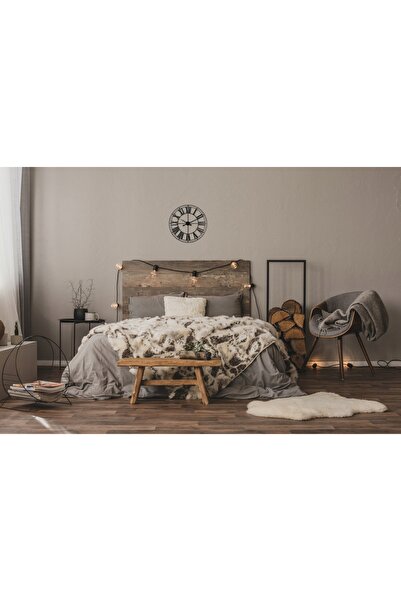 Atmosphera Ceas de perete negru vintage Abram 88 cm stil loft glam