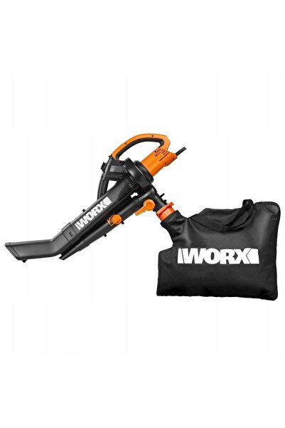 WORX Suflantă electrică de frunze WG505E cu tocător și sac de 45l