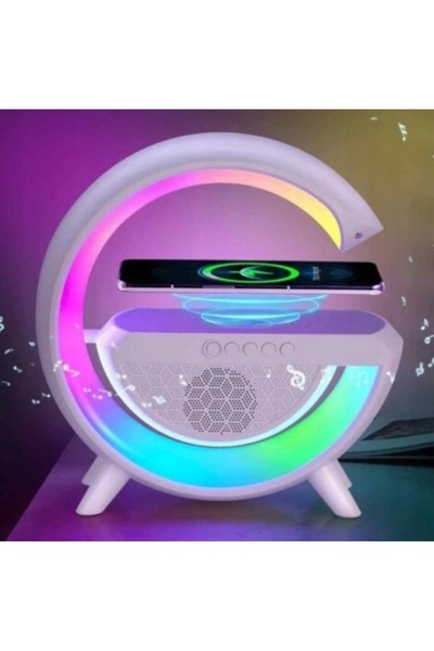 NO BRAND Lumină LED RGB, Boxă Bluetooth, Radio FM, Încărcător inductiv de birou