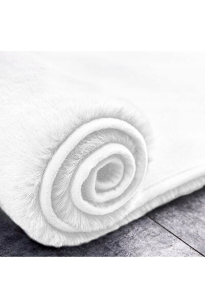 Strado Covor din blană de iepure antiderapant modern moale 100x150