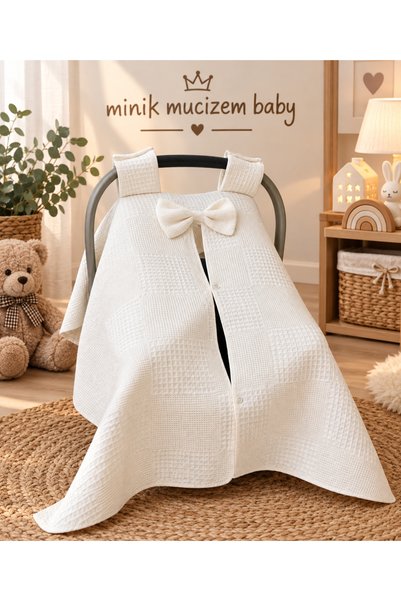 kalbimbaby Puset örtüsü %pamuk waffle pike kumaş