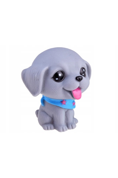 Jokomisiada Figurine de câini din cauciuc, 6 bucăți, mini camion cu câini, co...