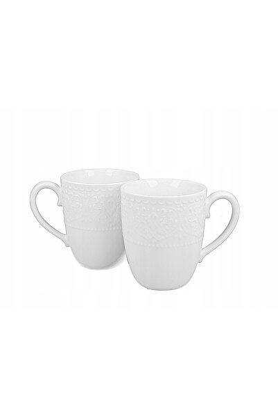 Duo SET DE 2 CEAȘȚI CLASICE DE PORȚELAN PENTRU CAFEA ȘI CEAI, ELEGANT
