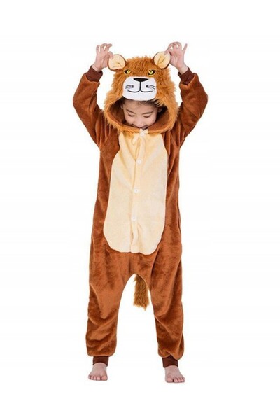 NO BRAND LEW LION Pijama salopetă KIGURUMI, halat de casă, M