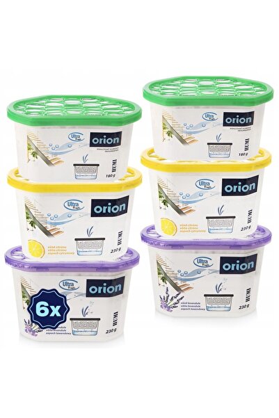 Orion 6x Absorbant de umiditate pentru cameră, cu arome diferite