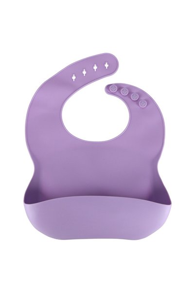 kik Set de veselă din silicon pentru copii, 8 piese, mov