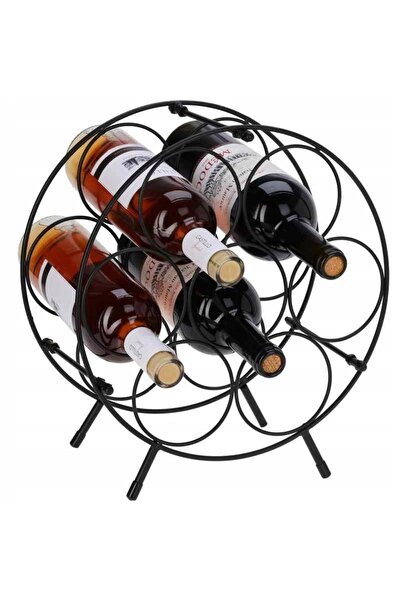 NO BRAND Suport rotund pentru vin, înălțime 33,5 cm, pentru 7 sticle.