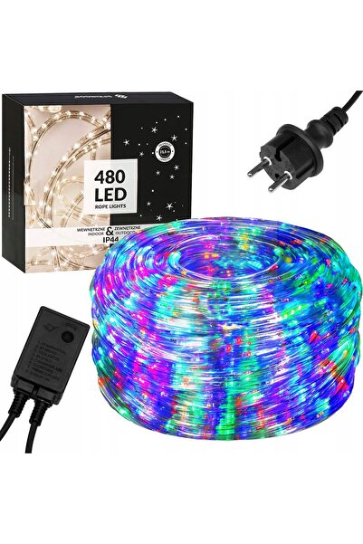 Springos Tub de iluminat exterior cu 480 LED-uri, IP44, 20m, multicolor