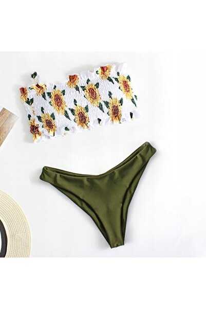 NO BRAND Costum de baie tip bandeau, bikini din două piese, pentru plajă și p...