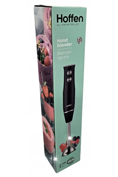 HOFFEN Blender de mână cu funcție TURBO HO-00082 400 W NEGRU