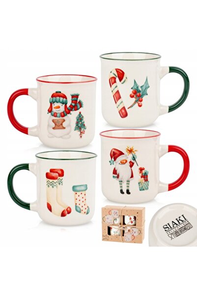 Orion SET DE CĂNI DIN PORȚELAN 200 ML 4 BUCĂȚI ÎNĂLȚIME 8,1 CM DIAMETRU 7,5 CM