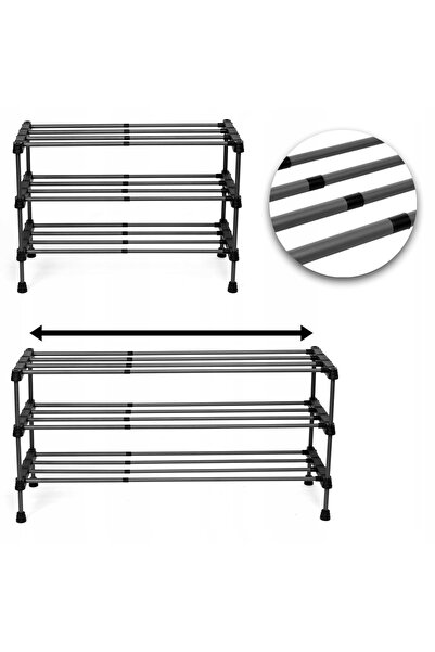 Gockowiak Raft pentru pantofi reglabil telescopic, organizator de dulap, tip ...