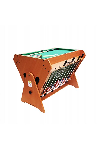 Meteor CYMBERGAJ Masă de joc fotbal, biliard 3 în 1, 108x85x86, rotativă, MDF