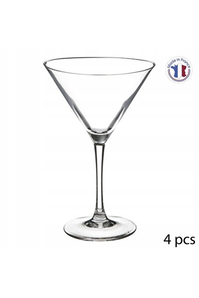 Secret de Gourmet Pahare Martini transparente cu model, set 4 bucăți, 150 ml