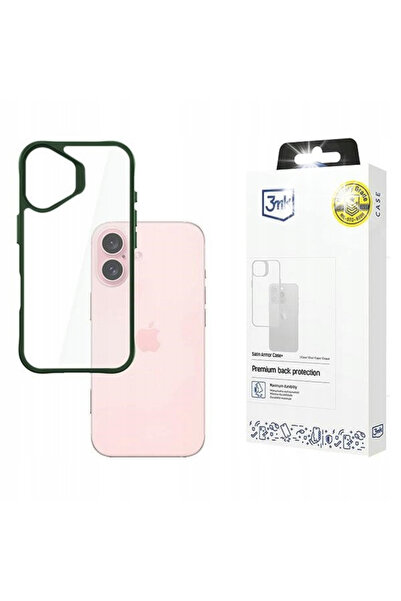 3MK Apple iPhone 16 - Husă Satin Armor+ Verde
