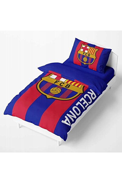 FC BARCELONA Set lenjerie de pat 135x200 + 50x75 cm microfibră 119122 - multi...