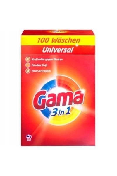 Gama Detergent pudră 3în1 universal 100 spălări 6 kg