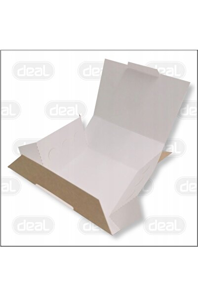 NO BRAND Cutie meniu tip farfurie pentru burger 165x120x70 100 bucăți