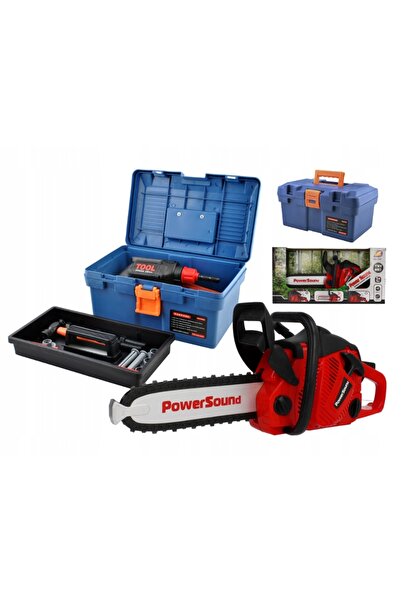Stator Trusă de scule pentru copii + Kit DIY cu FERĂSĂRĂ MOTORIZATĂ XXL