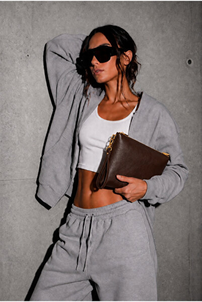 fubileather Genuine Leather Women's Clutch Bag – Hand & Portfolio Bag with Go...