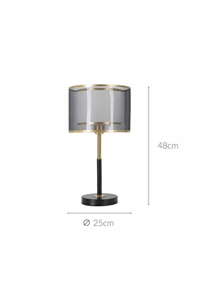 NO BRAND LAMPĂ DE MASĂ, METALICĂ CU ABATJUR DUBLU, MAURO FERETTI, GLAMOUR