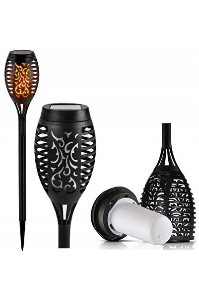 SUPERLED Lămpi solare de grădină tip lumânare, LED, pentru exterior, 4 bucăți