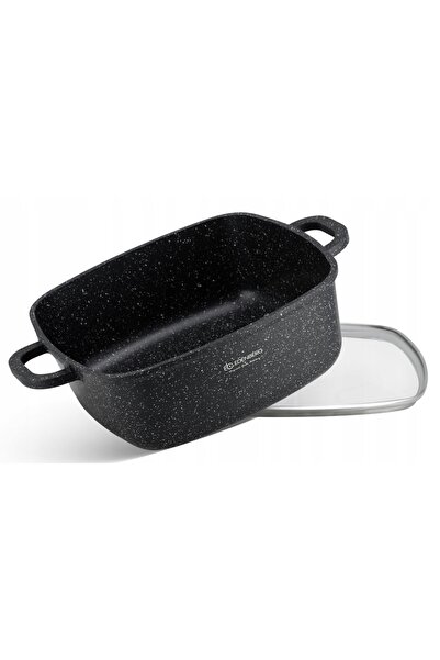 MR BRYTFANNA Oală pătrată 4,4 L GĘSIARKA cu capac 24 x 24cm INDUCȚIE GAZ