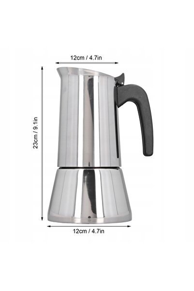 NO BRAND Cafetieră din oțel inoxidabil cu inducție, 6 căni, 300 ml espresso