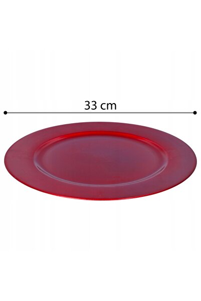 NO BRAND PODTALERZ RED set de 4 piese pentru decorarea mesei de Crăciun