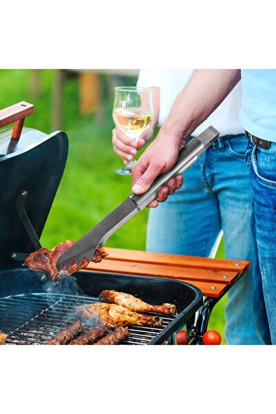 Orion CLEȘTE DE GRĂTAR LUNG, DIN OȚEL, LOPĂTĂ DE CARNE, UTENSILĂ DE BUCĂTĂRIE