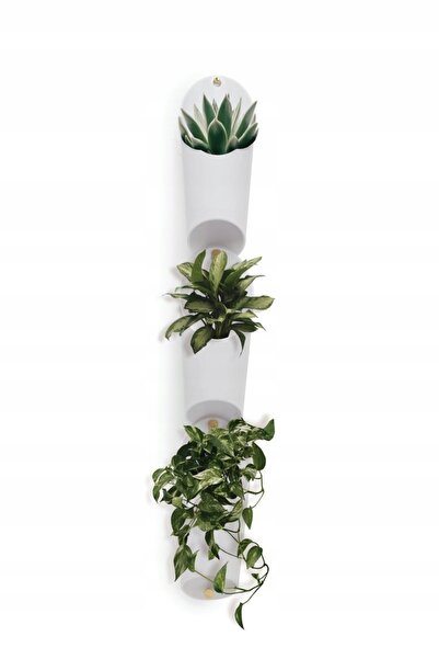 umbra Jardiniere de perete decorative, set alb, pentru living FLORALINK