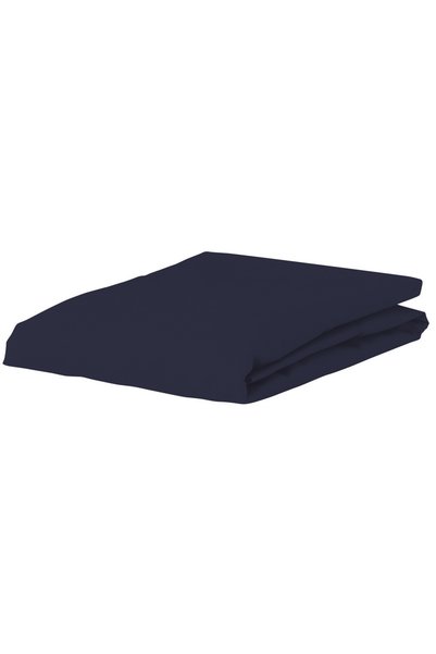 NO BRAND Cearșaf din jersey, de culoare bleumarin, 140-160 cm x 200-220 cm, c...