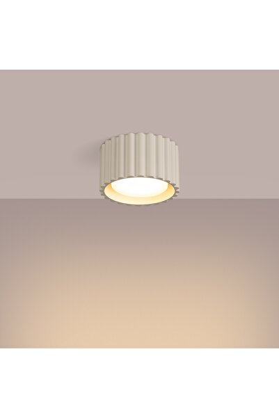 Sollux Lighting Spot de tavan canelat rotund bej 6 cm 1xGX53 10W AURA carbon ...